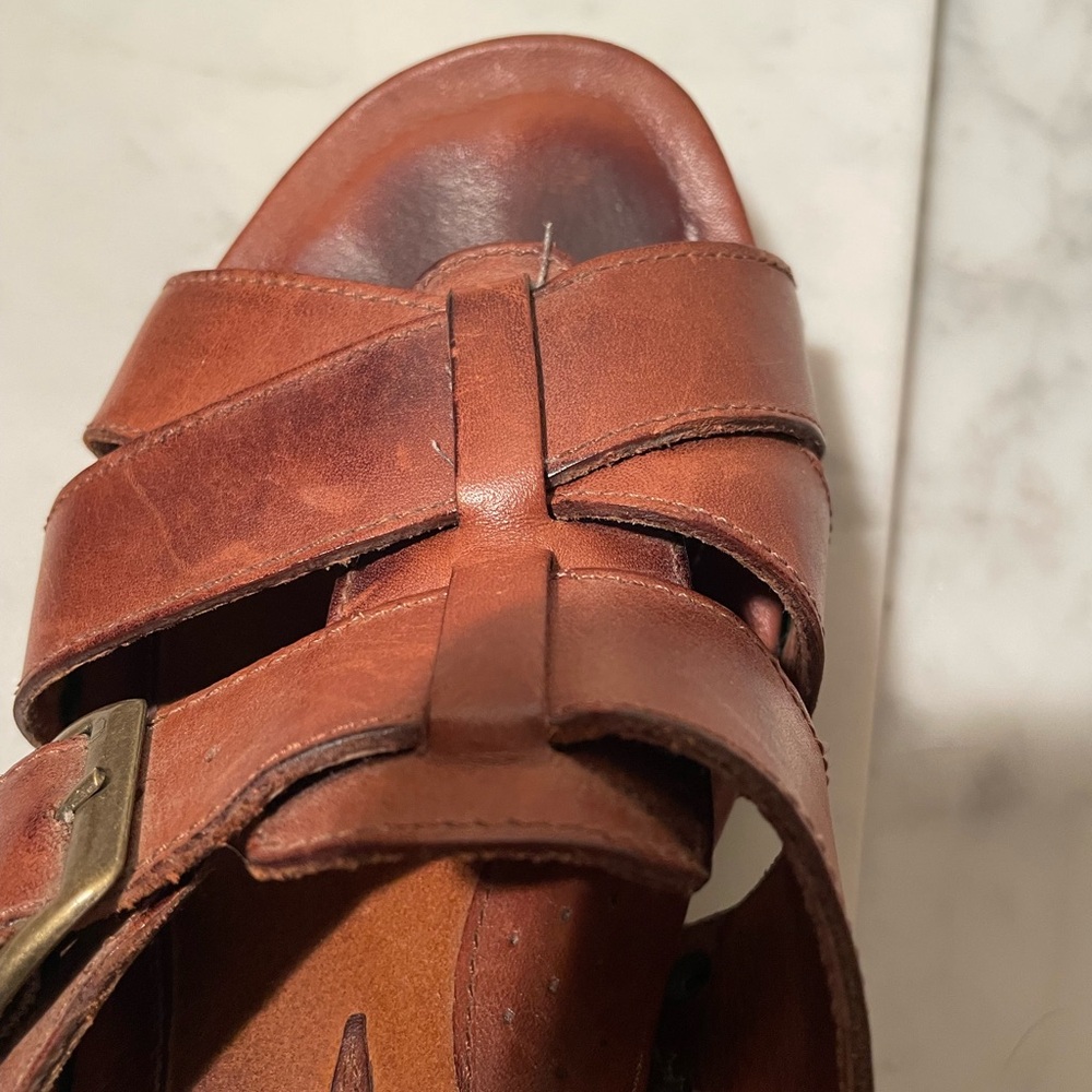 Ariat Brown Leather Sandals - Picture 7 of 11